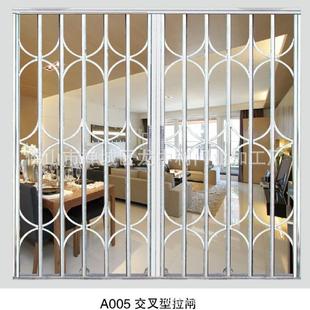 不锈钢拉闸门 拉闸配件 铝合金拉闸 可伸缩防盗铁拉闸门 阳台门