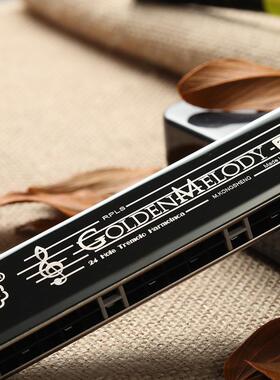 孔声24孔黑色复音口琴 KS-2403GM成人演奏初学练习乐器口琴