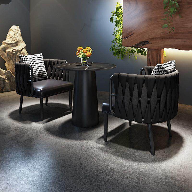 猫抓皮小酒馆咖啡厅桌椅组合休闲甜品奶茶店西餐厅茶楼沙发椅商用