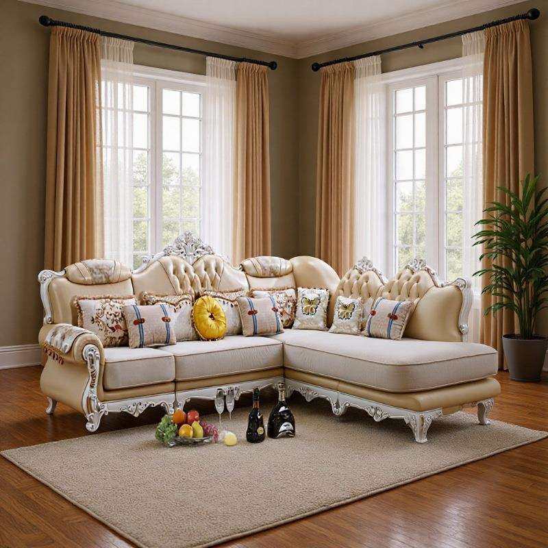 现代仿古意大利欧式客厅组合布艺奢华大户型简欧实木转角沙发,鲜花速递/花卉仿真/绿植园艺,割草机/草坪机,淘宝优惠券,粉丝福利购,淘宝优惠卷