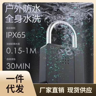 ε指纹挂锁户外防水防锈家用防盗大门小头庭院远程指纹密码