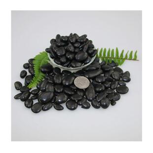 5-8cm黑色水磨石砾石 | 胶粘石路面骨料 | 园林/市政铺装工程直供