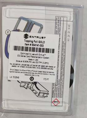 Entrust DS4-ES1金融卡凸字机专用 金色带504141-003 银行金融卡