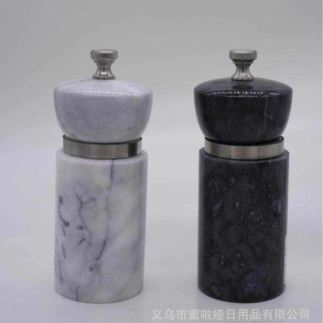 x现货陶瓷胡椒研磨器黑胡椒粒研磨瓶家用手动磨胡椒粉调味研磨瓶