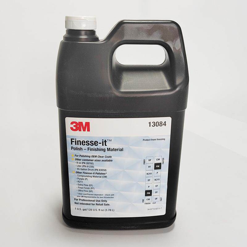 3M13084抛光蜡 以去除微级沙子划痕或去除先前复合区域的漩涡痕迹