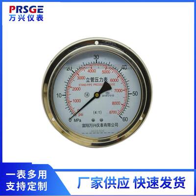 厂家供应仪器仪表 6“石油比例表抗震压力表YN150ZT/5800psi