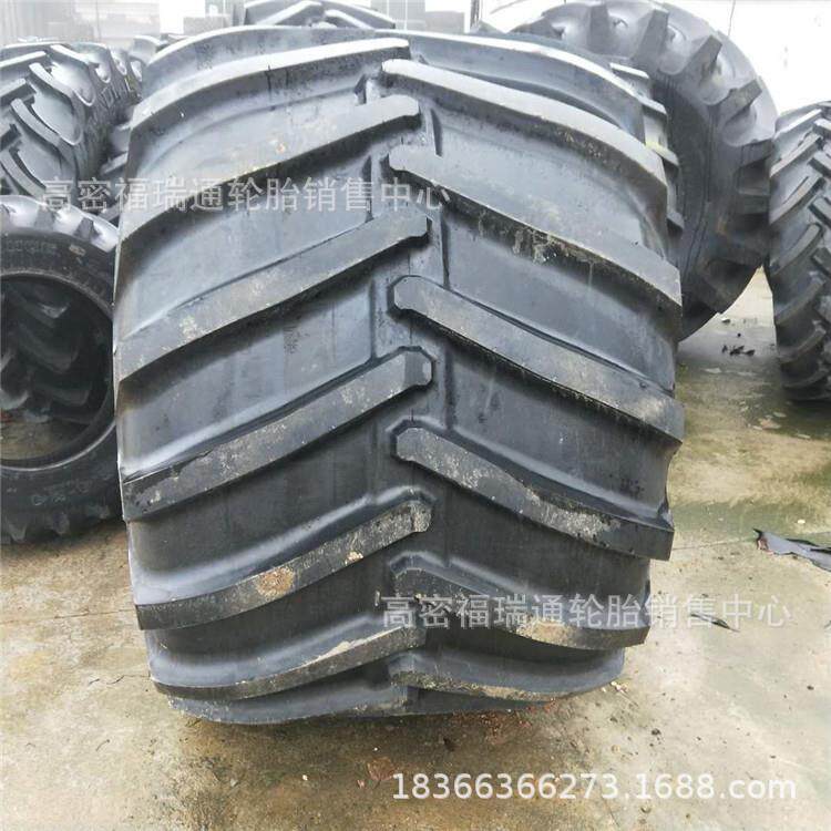 贵州前进66x43.00-25农业林业大脚车人字花纹轮胎沙漠震源车轮胎