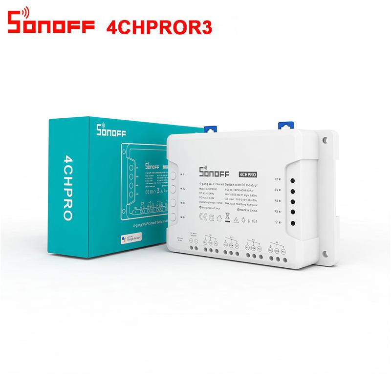 Sonoff 4CH Pro R3 手机智能家居开关 远程控制定时 四路控制器