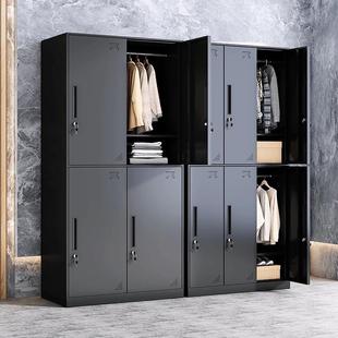 铁皮更衣柜员工宿舍换衣柜鞋 柜健身房浴室带锁多门存包储物柜加厚