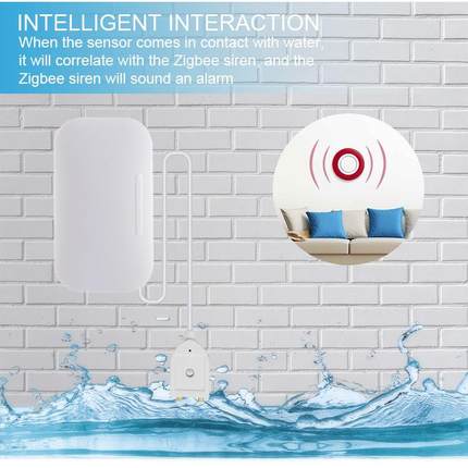 涂鸦智能zigbee水感探测器无线水位感应器智能联动溢水报警探测器