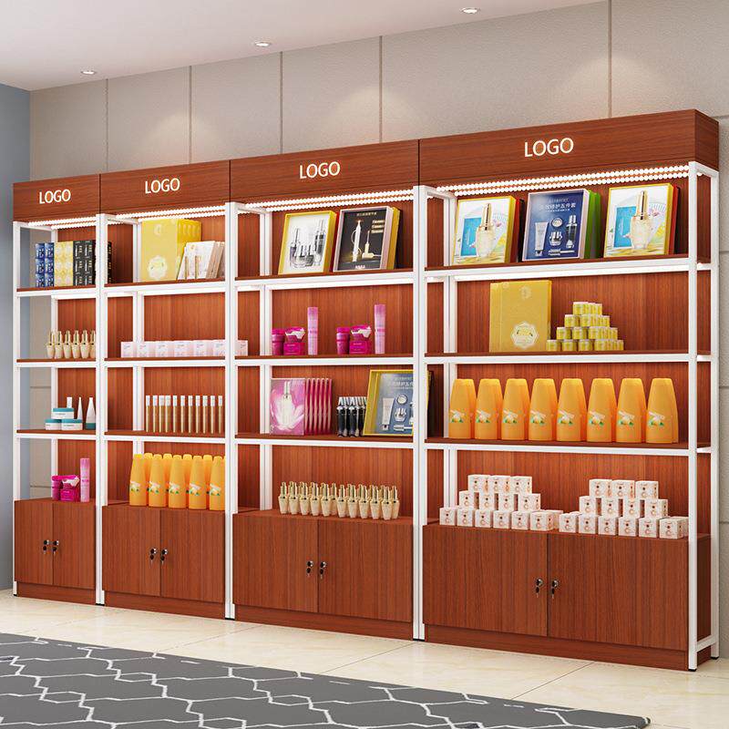 钢木置物架储物落地式架子多层收纳加厚置物架货柜产品陈列展示柜