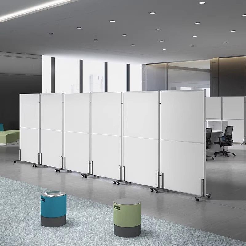 办公室磨砂亚克力屏风隔断工厂车间折叠移动透明隔板活动推拉屏风,商业/办公家具,办公屏风/隔断,淘宝优惠券,粉丝福利购,淘宝优惠卷