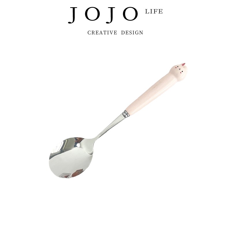 JOJOS L. PD.tea.餐具可爱动物不锈钢勺子叉子卡通家用 空茶