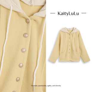 KaityLuLu 可拆卸毛毛针织上衣KL1220D041 琉璃佳人