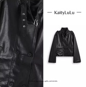 KaityLuLu 百搭英伦风皮外套KT304X008 个性