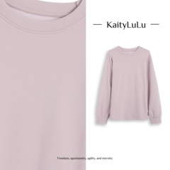 KaityLuLu【琴声婉转】 百搭套头圆领上衣KL1220H054