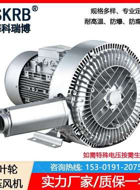 旋涡气泵2PB 943 H27 380V/15KW/11kpa/2480m³/H漩涡高压鼓风机