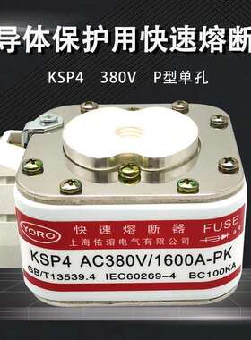 佑熔电气KSP4 380V-690V快速熔断器1500A1600A1800A2000A BC100KA