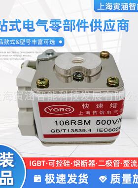 快速熔断器保险105RSM-1000V 106RSMF-660V 107RSM-500/800/1000V