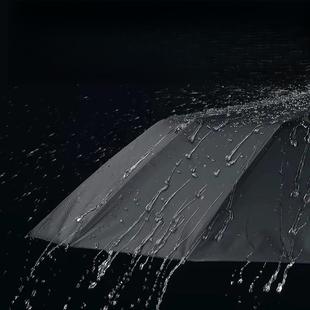 双层暴雨伞511雨伞男士手动折叠抗风晴雨两用家用大号纯黑色