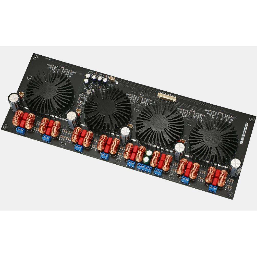 TPA3255 八声道数字 D类大功率功放板300W*8(风扇款)