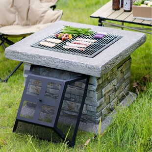 庭院火坑烧烤炉新款美式烧烤炉厂家直供跨境货源稳定便携烤盘