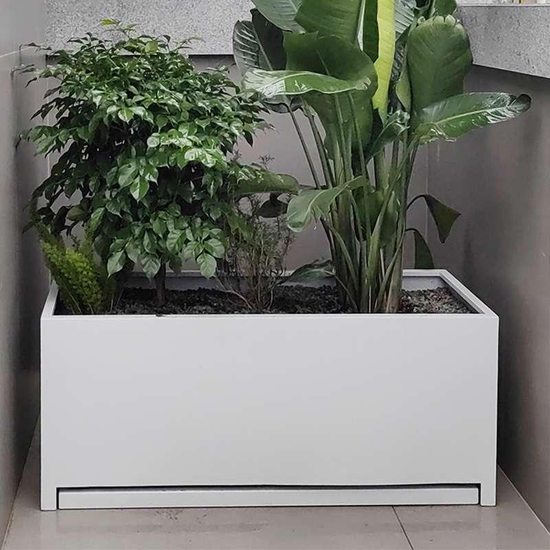 不锈钢花盆托盘接水盘室内外阳台花箱楼顶露台种植箱庭院花盆组合
