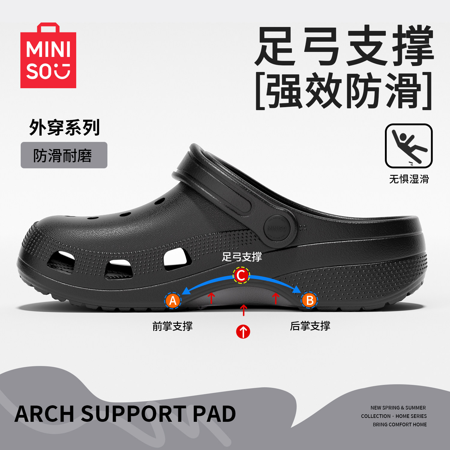 【热卖1W+】足弓支撑洞洞鞋外穿