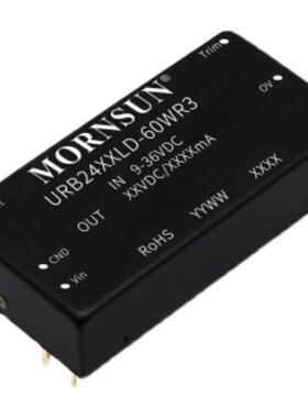 URB2424LD-60WR3金升阳DC-DC模块电源9-36V转24V25400mA60W