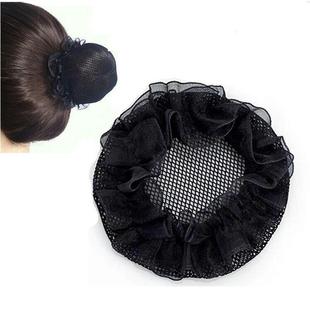 少儿舞蹈发网女生年级考试隐形发头饰黑色网袋女生海绵垫胸垫粉色