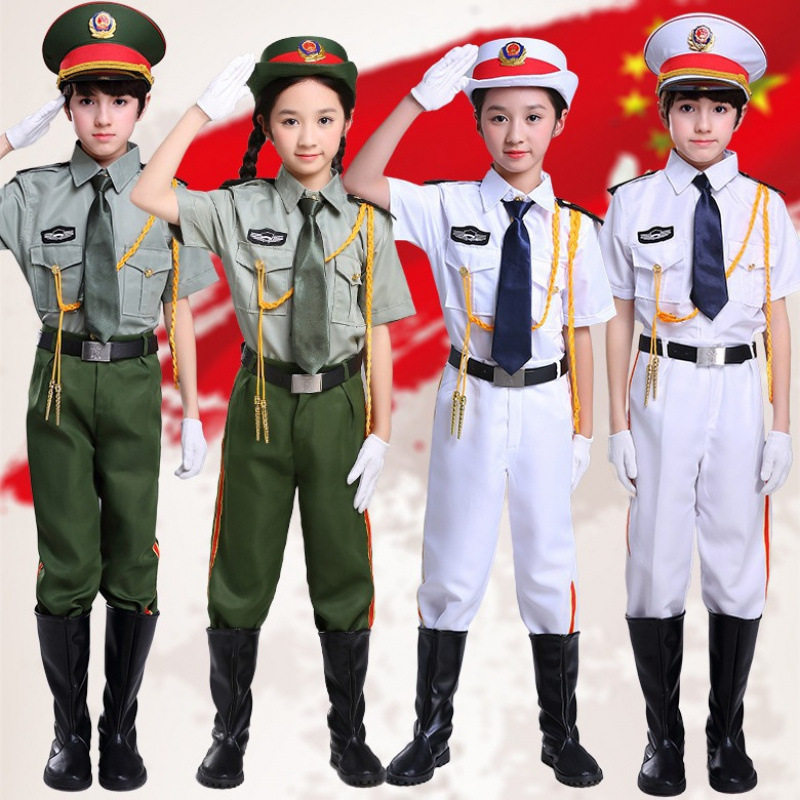 2026新款儿童鼓号队演出服装学生幼儿园仪仗队男女童国旗班升旗手