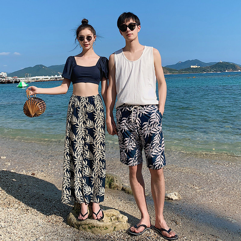 2026新款海边度假性感泳衣女夏分体套装韩国ins风保守温泉情侣