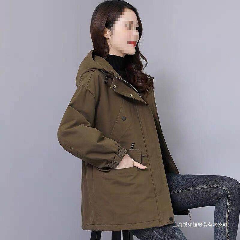 2026新款派克服女宽松连帽中长款风衣外套妈妈装秋冬加绒加厚,女装/女士精品,大码呢大衣,淘宝优惠券,粉丝福利购,淘宝优惠卷