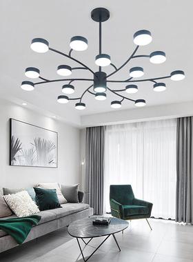 北欧创意树枝客厅吊灯led餐厅灯简约现代卧室大气吊灯设计吧台灯