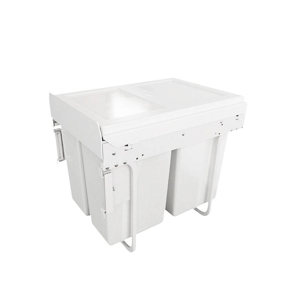 ALI6厨房台面橱柜内嵌入式垃圾桶厨柜抽拉隐藏式内置分类垃圾桶,收纳整理,食物收纳盒,淘宝优惠券,粉丝福利购,淘宝优惠卷