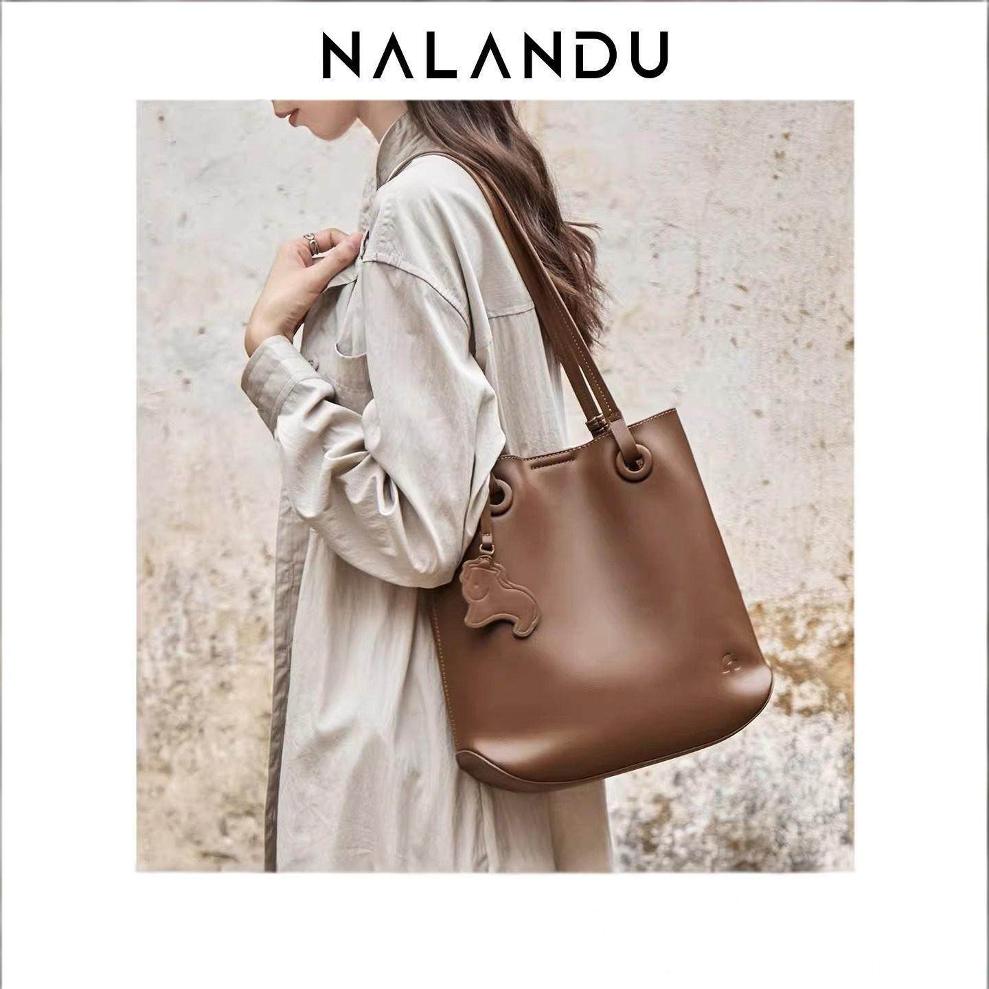 NALANDU纳兰杜包包女式2025新款斜挎包女秋冬托特包大包单肩女包,箱包皮具/热销女包/男包,托特包,淘宝优惠券,粉丝福利购,淘宝优惠卷