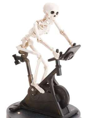 新款 Funny Animatronic Skeleton 有趣骷髅骑车树脂摆件装饰品