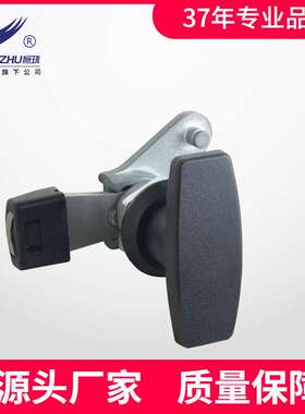 恒珠MS1003P-1-2黑色T型旋转把手锁工业柜门环保设备电箱机箱柜锁