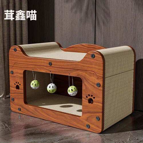 猫抓板耐磨不掉屑猫窝一体