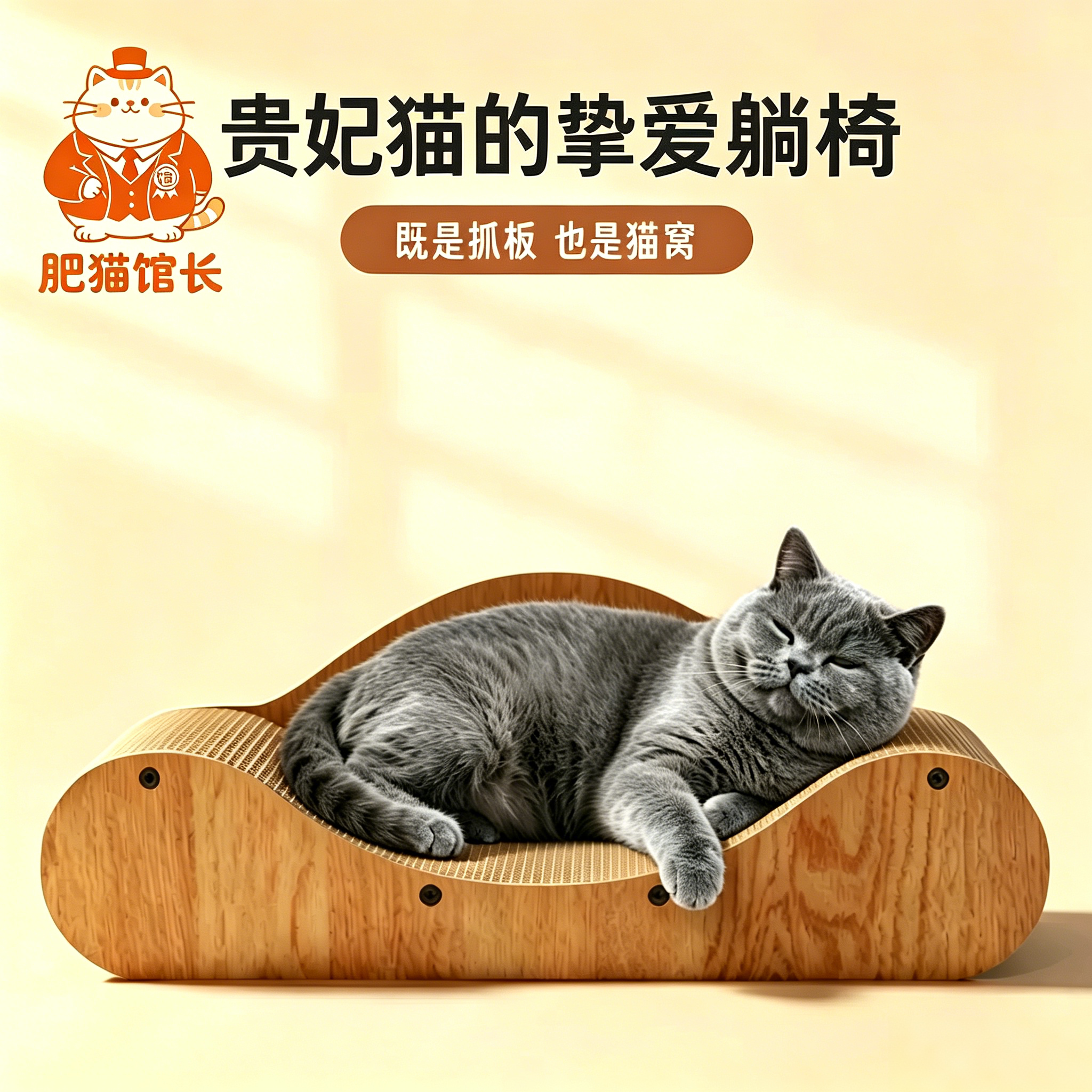 兰猫宠王加大加宽贵妃椅猫沙发图片