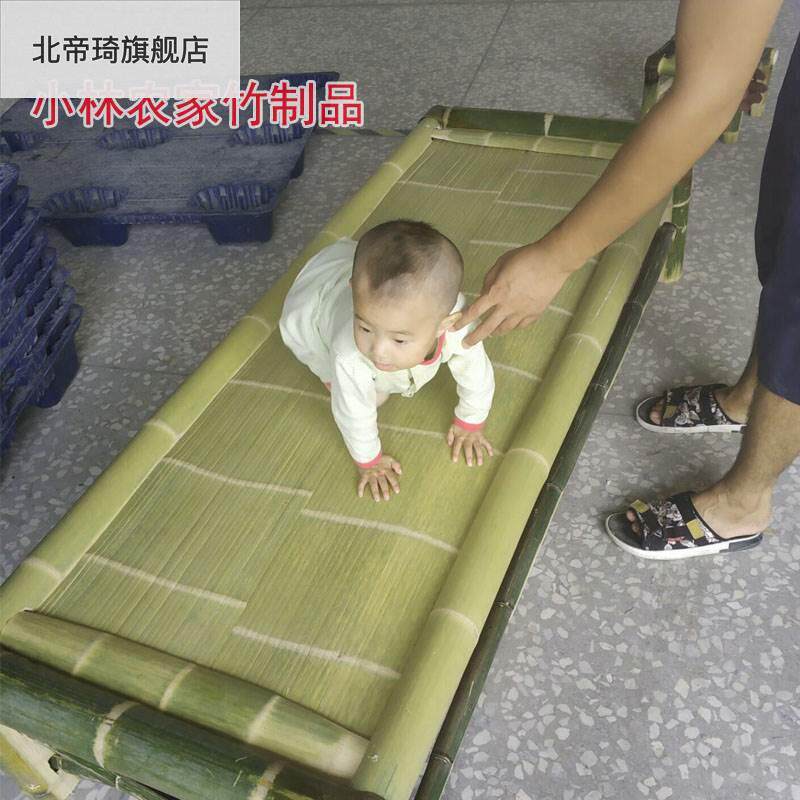 纯手工竹床竹编单人床双人床古老竹凉床午睡床竹床老式民宿竹床