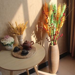 仿真花干花花束假花玫瑰客厅落地摆件室内玄关装饰花永生花艺套装