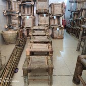 复古风传统竹编老式 手工竹制竹凳子家用休闲工厂上班凳子竹板凳