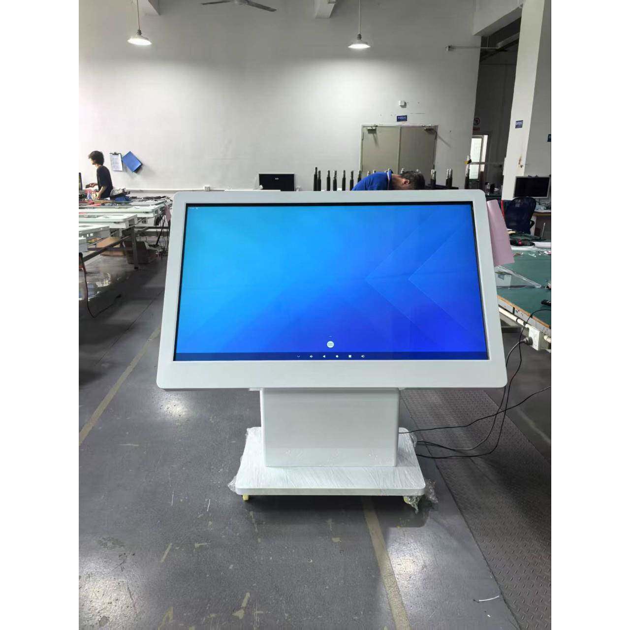 万马55寸立式旋转网络广告机旋转横屏触摸一体机高清智能查询机