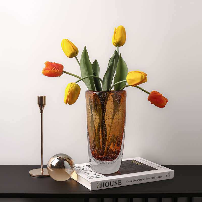 创意轻奢玻璃花瓶透明客厅餐桌干花摆件样板间艺术水培花瓶装饰品,3C数码配件,其它配件,淘宝优惠券,粉丝福利购,淘宝优惠卷