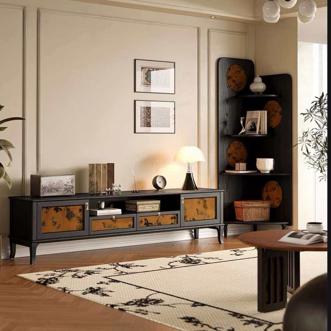 法式实木客厅电视柜中古风白蜡木香云纱玄关茶几组合设计师地柜,3C数码配件,其它配件,淘宝优惠券,粉丝福利购,淘宝优惠卷