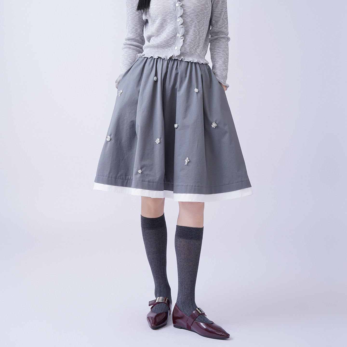 百搭裙女芭依璐显瘦半裙高腰半身