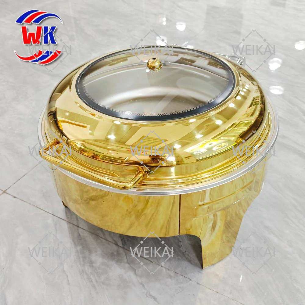 不锈钢自助餐保温炉带透气孔可视酒店商用布菲炉金色高档台式餐炉,3C数码配件,其它配件,淘宝优惠券,粉丝福利购,淘宝优惠卷