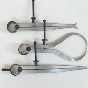 34568寸套装弹簧卡规 3件套弹簧内外卡划规 组套间距规 分规圆规