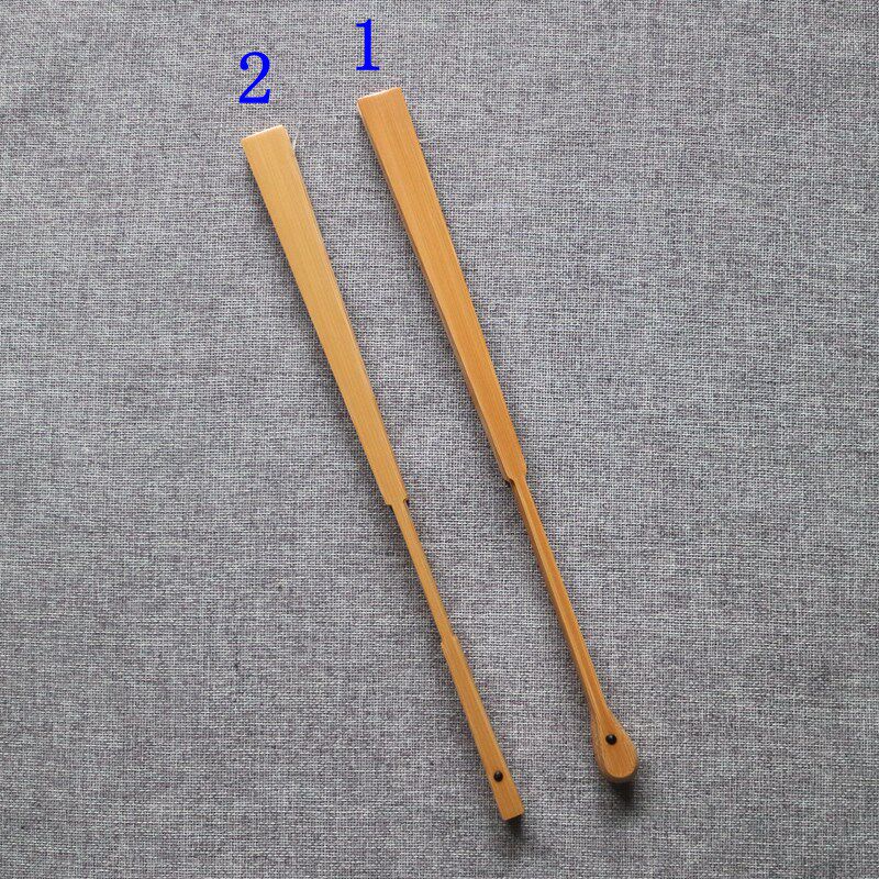 9.5寸16方水墨玉竹折扇水滴圆头扇骨翻轮造型书画文玩礼品文人扇